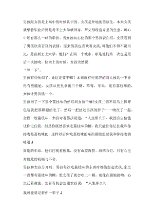 忘不了荔枝味的吻.docx