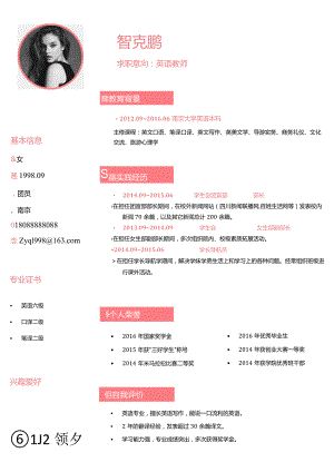 彩色单页简历(176).docx