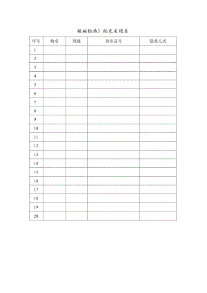 学校核酸检测信息采集表样本.docx