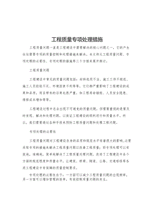 工程质量专项处理措施.docx