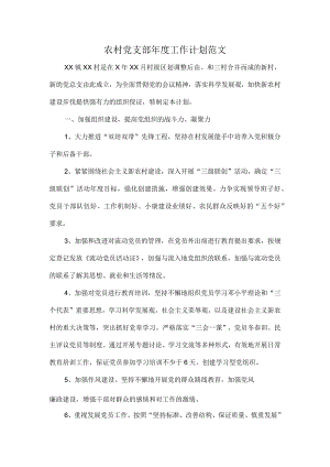 农村党支部年度工作计划范文.docx