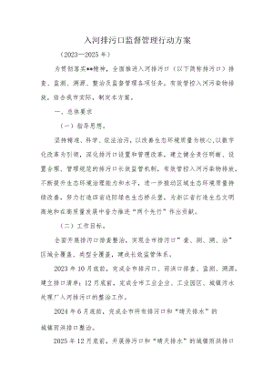 入河排污口监督管理行动方案.docx