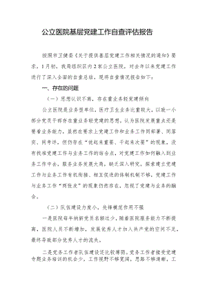 党建工作自查评估报告.docx