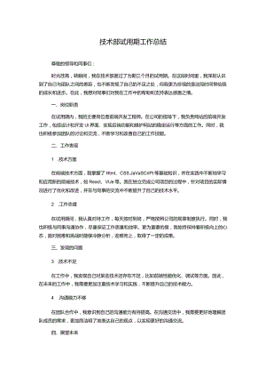 技术部试用期工作总结.docx