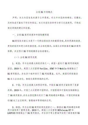 全球5G市场概况.docx