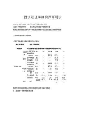 投资经理跨机构问题.docx