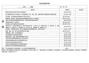安全承诺和安全风险研判表.docx