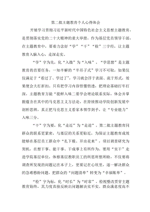 公务员学习《第二批主题教育》心得体会合计4份.docx