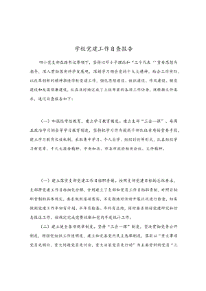 学校党建工作自查报告.docx