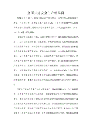 全面共建安全生产管理新局面.docx