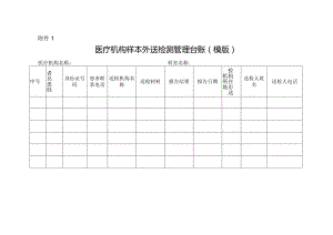医疗机构样本外送检测管理台账（模版）.docx