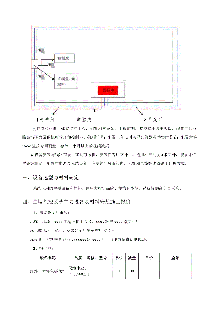 工厂围墙视频监控系统方案及报价书.docx_第2页