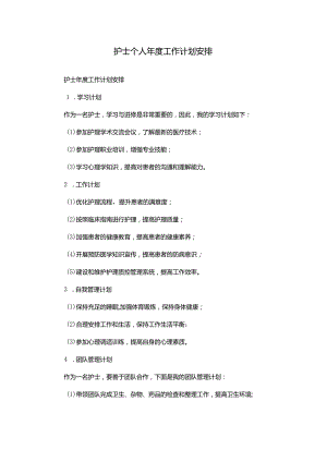 护士个人年度工作计划安排.docx