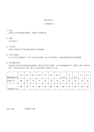 工时削减计划.docx