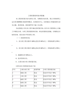 工程质量组织技术措施.docx