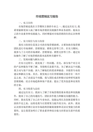 市场营销实习报告.docx