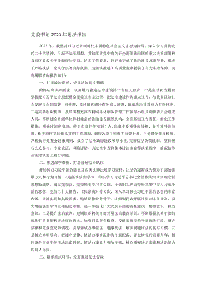 党委书记2023年述法报告.docx