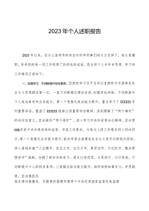 2023年个人述职报告.docx