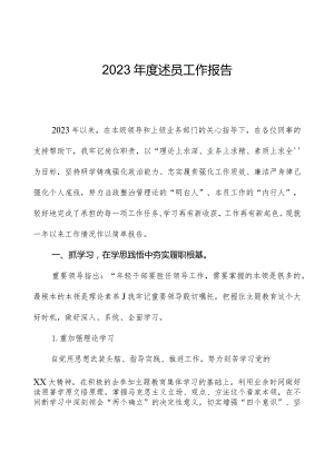 2023年度述职工作报告.docx