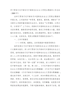 2023主题教育工作总结.docx