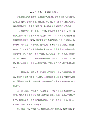 2023年度个人述职报告范文.docx
