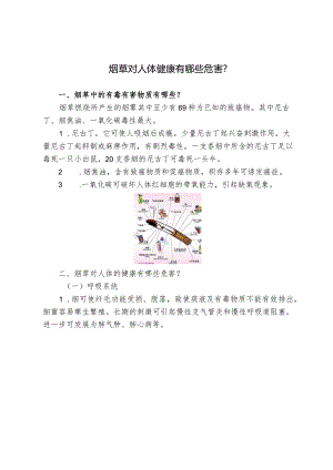 烟草对人体健康有哪些危害？.docx