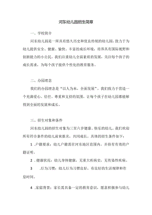 河东幼儿园招生简章.docx