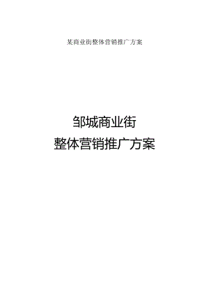 某商业街整体营销推广方案.docx