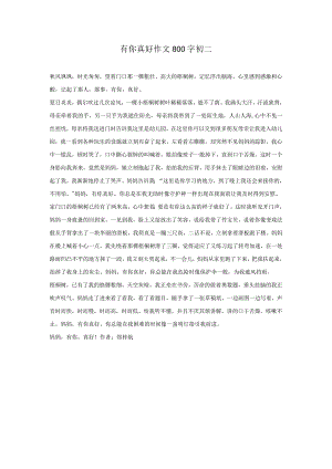 有你真好作文800字初二.docx