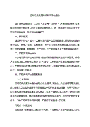 生产组织变化专项辨识报告.docx