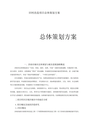 旧村改造项目总体策划方案.docx