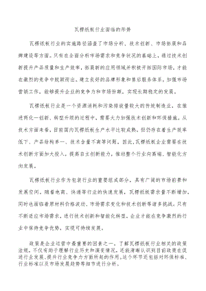 瓦楞纸板行业面临的形势.docx