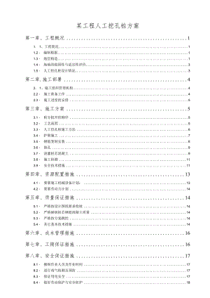 某工程人工挖孔桩方案.docx