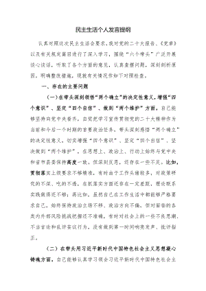民主生活个人发言提纲1.docx