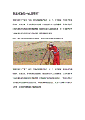 测量标准是什么意思啊.docx
