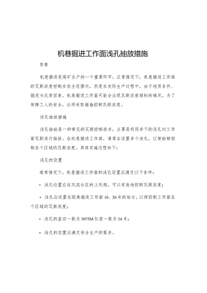 机巷掘进工作面浅孔抽放措施.docx