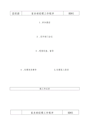 星级酒店客务部各岗位工作流程.docx