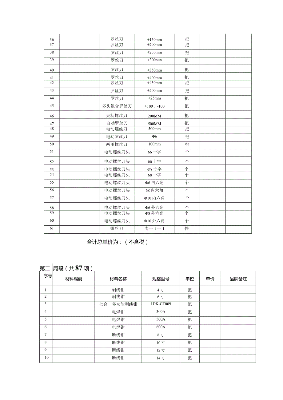 某化纤集团采购中心工具类价格招标文件.docx_第3页