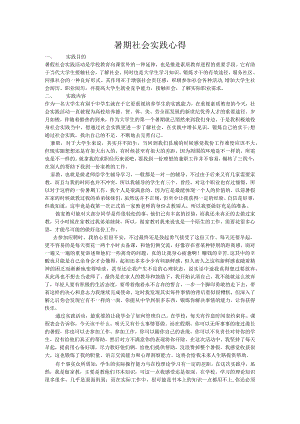 暑期社会实践心得.docx