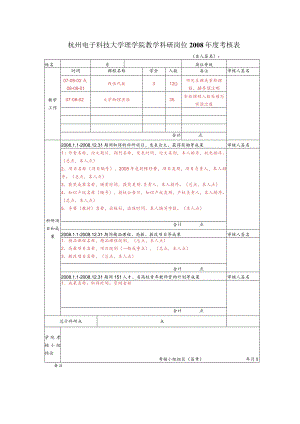 杭州电子科技大学理学院教学科研岗位聘任申请表（样表）.docx