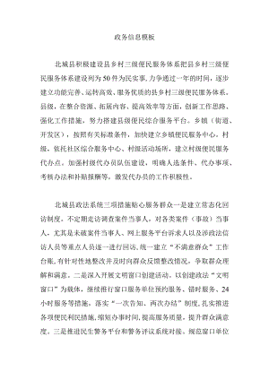 政务信息模板.docx