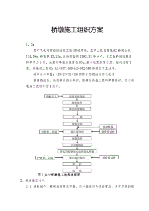 桥墩施工组织方案.docx
