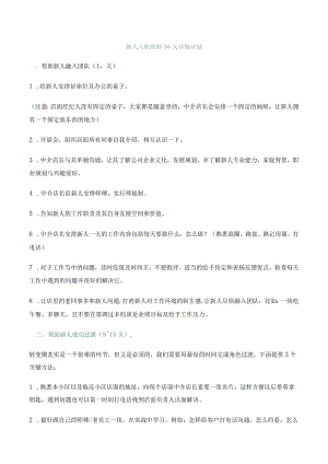 新人入职的前30天详细计划.docx