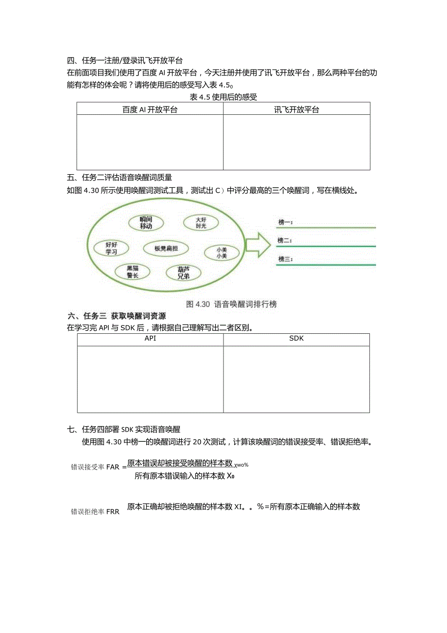 智能语音应用开发工作手册项目4语音唤醒：让端侧机器人苏醒.docx_第2页