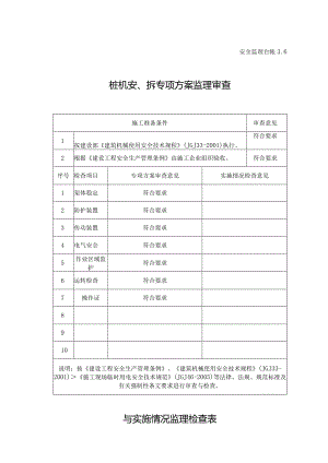 桩机安、拆专项方案监理审查与实施情况监理检查表.docx