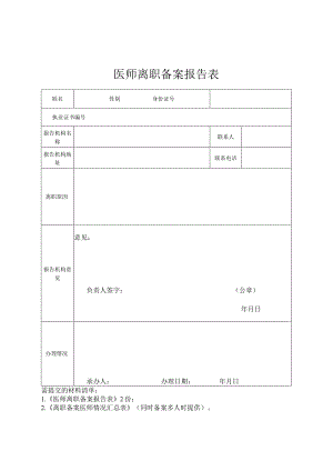 执业医师离职备案报告表.docx