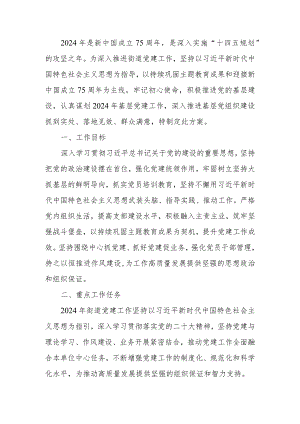 2024年街道党建工作计划.docx