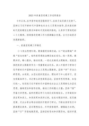 2023年抓基层党建工作述职报告.docx