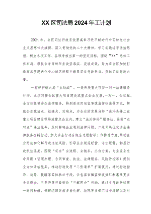 XX区司法局2024年工计划.docx