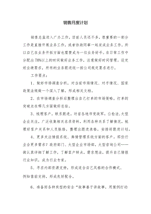 2024年销售月度计划.docx